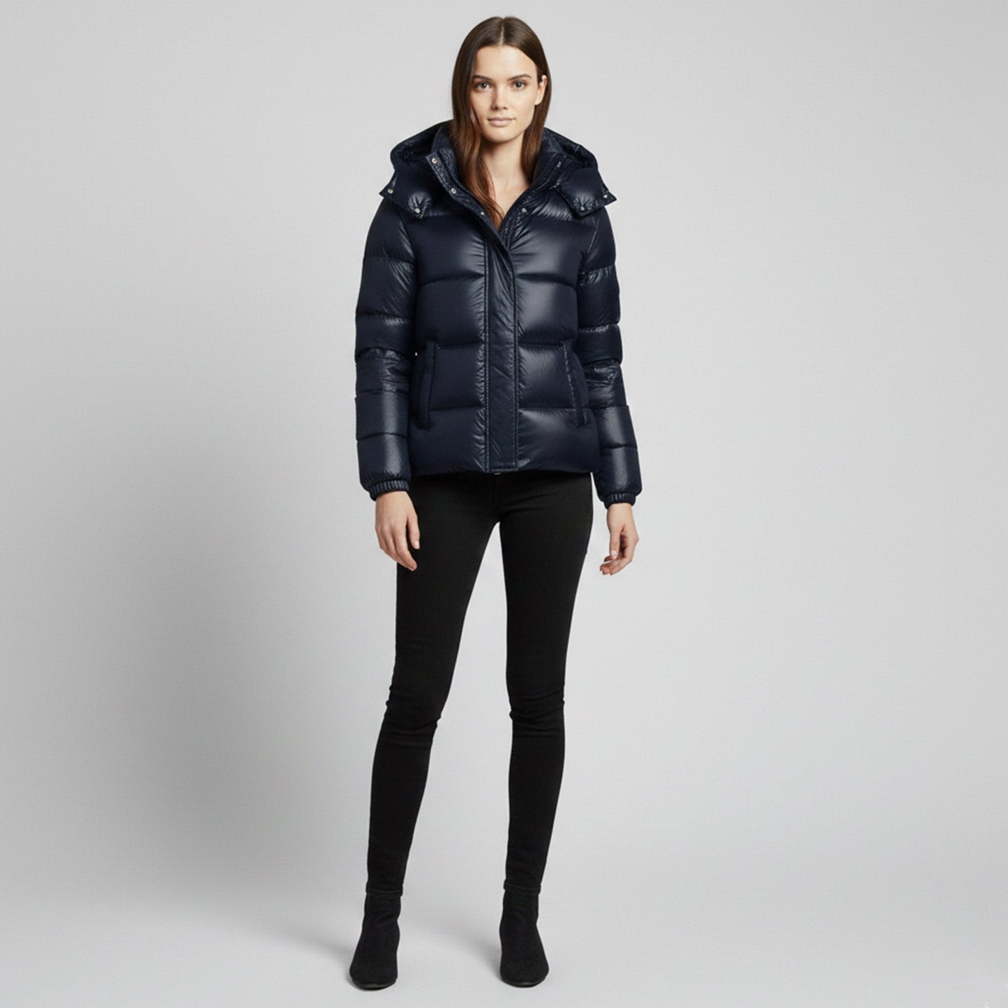 Just-Outlet | Women’s Hooded Jacket – Casual Puffer Edition
