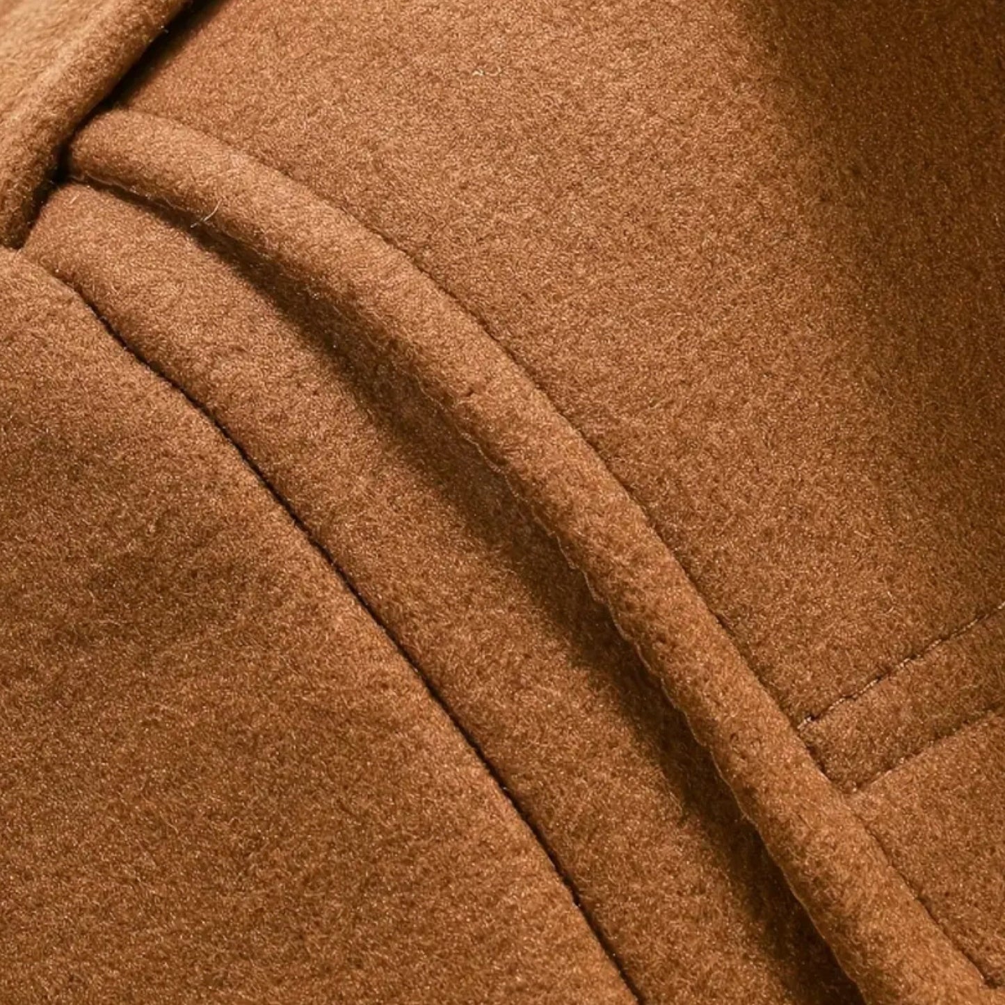 Just-Outlet | Men’s Long Coat – Vintage Contrast-Collar Elegance