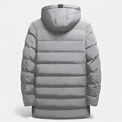 Just-Outlet | Men’s Long Coat – Hooded Casual Essential