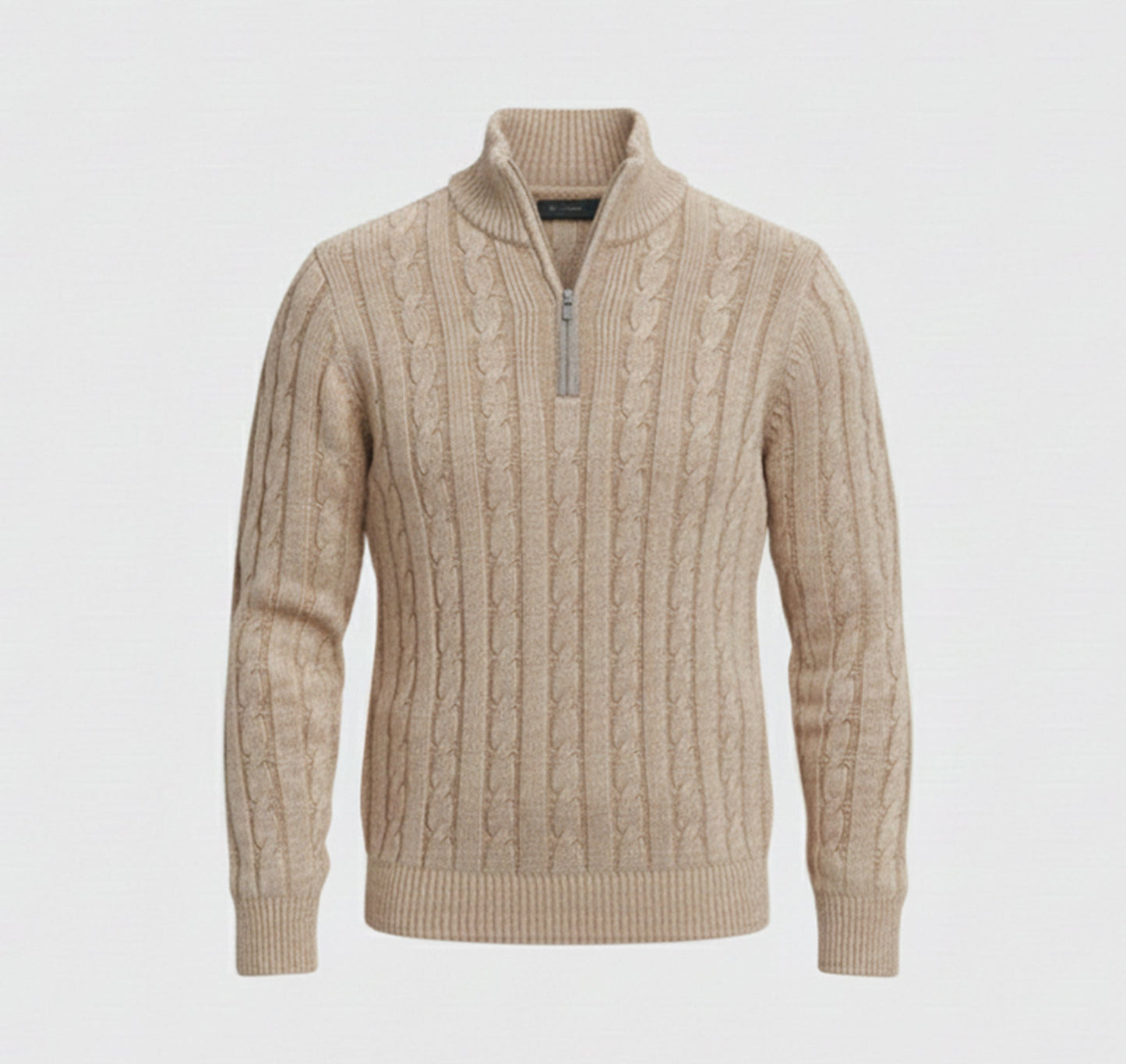 Just-Outlet | Men’s Wool Sweater – Mock Neck Classic