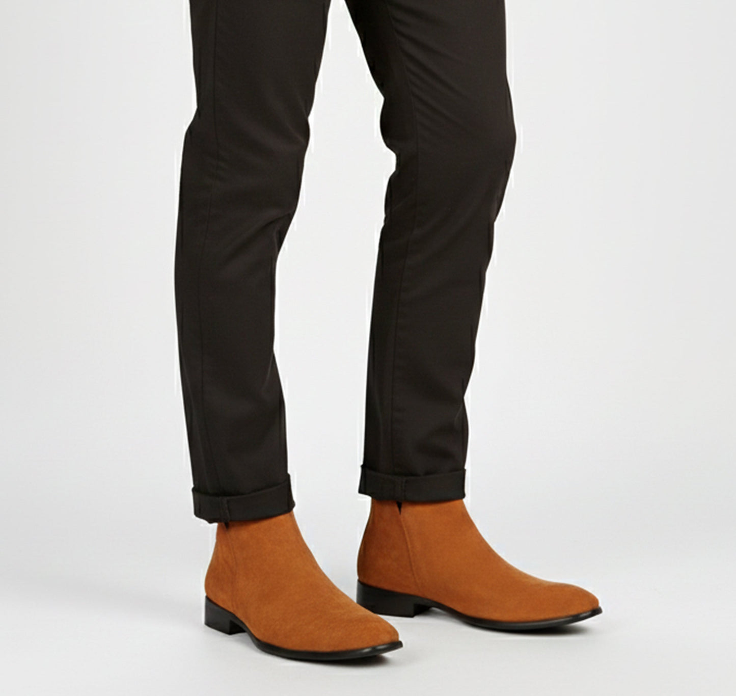 Just-Outlet | Men’s Winter Chelsea Boots – Classic Square Modernity