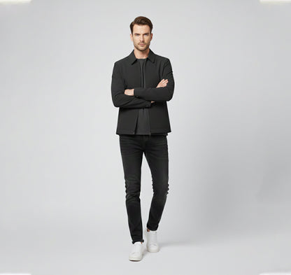 Just-Outlet | Men’s Casual Jacket – Modern Stand Collar