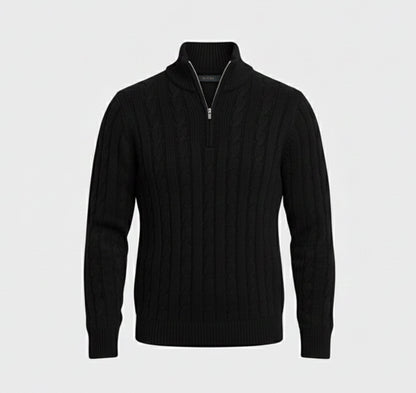 Just-Outlet | Men’s Wool Sweater – Mock Neck Classic