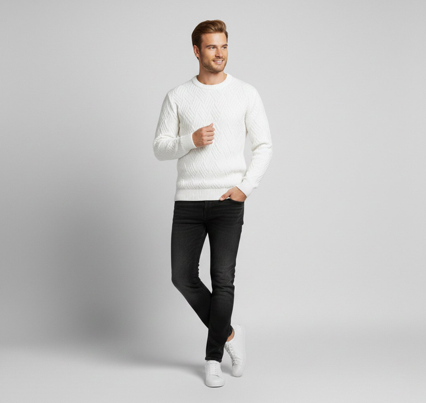 Just-Outlet | Men’s Casual Pullover – Autumn Relaxed Fit