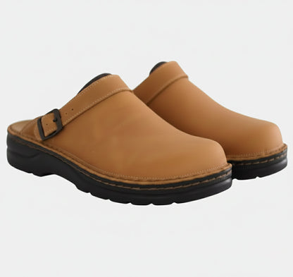 Just-Outlet | Unisex Suede Clog Sandals – Closed Toe Comfort