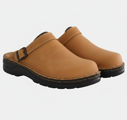 Just-Outlet | Unisex Suede Clog Sandals – Closed Toe Comfort