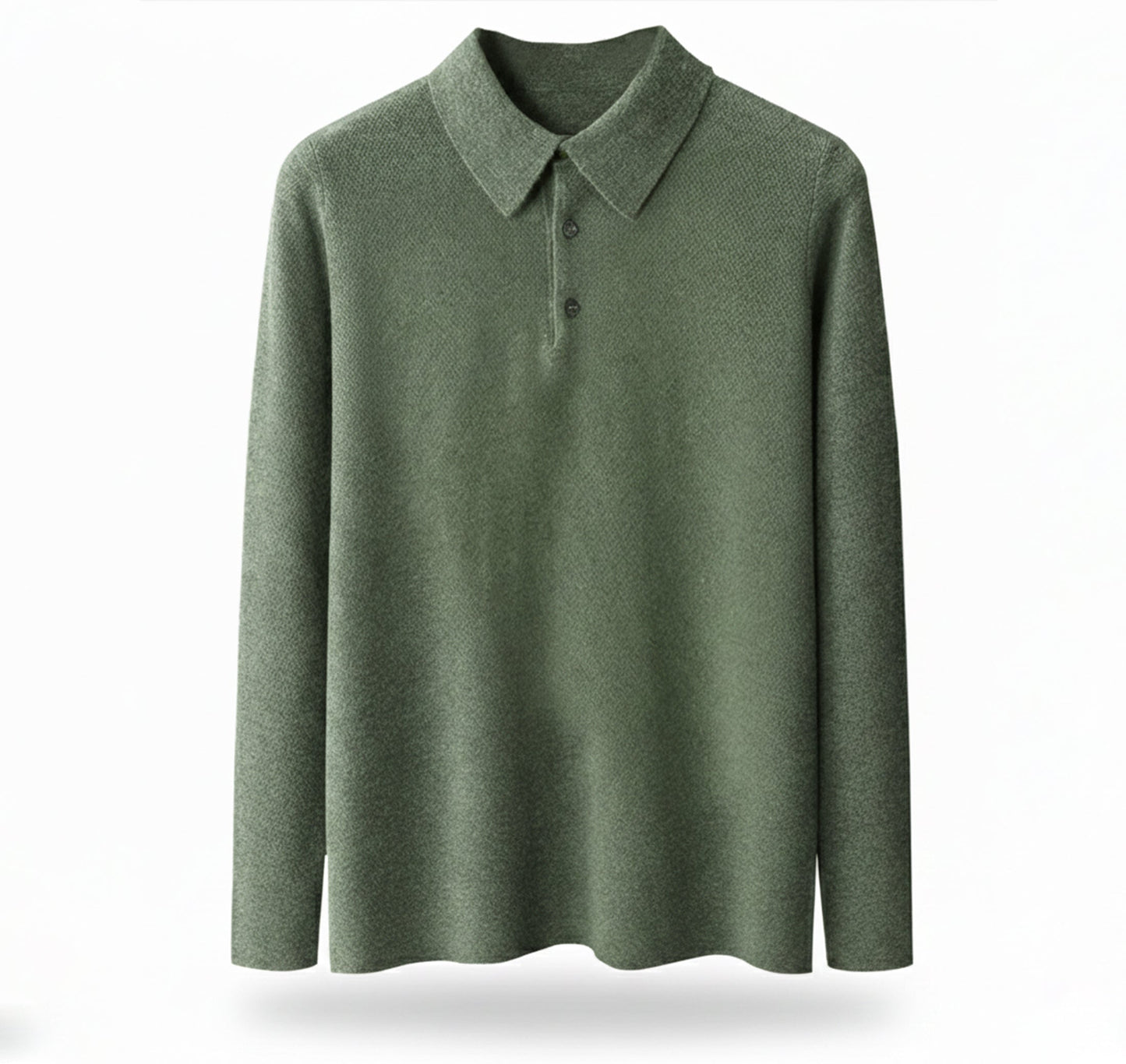 Just-Outlet | Men’s Polo Collar Knit – Warm Daily Layer