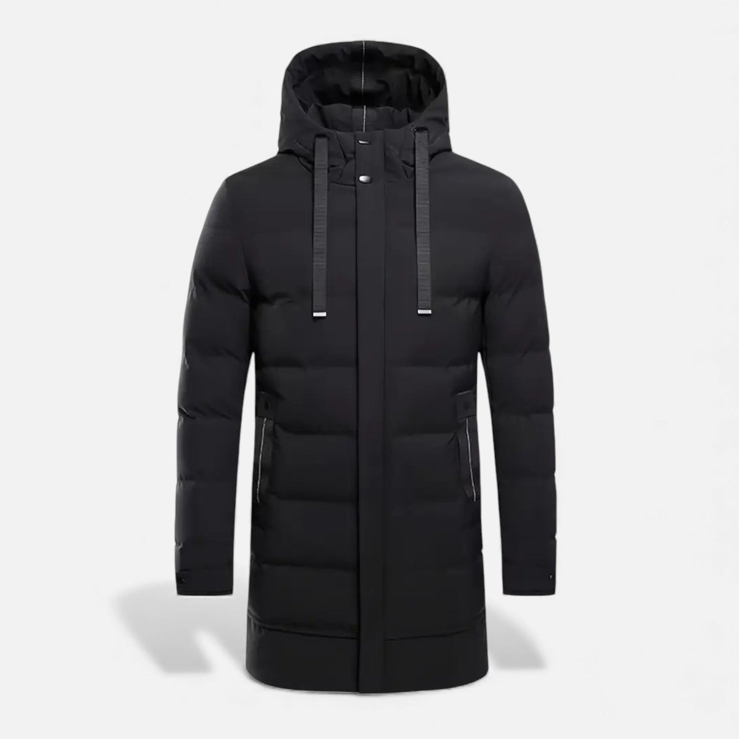 Just-Outlet | Men’s Long Coat – Hooded Casual Essential