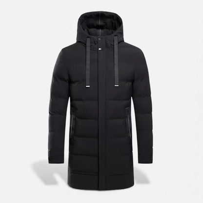 Just-Outlet | Men’s Long Coat – Hooded Casual Essential