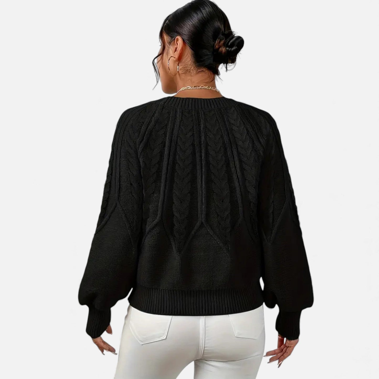 Just-Outlet | Women’s Sweater – Elegant Crew-Neck Knit