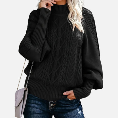 Just-Outlet | Women’s Sweater – Elegant High-Neck Knit