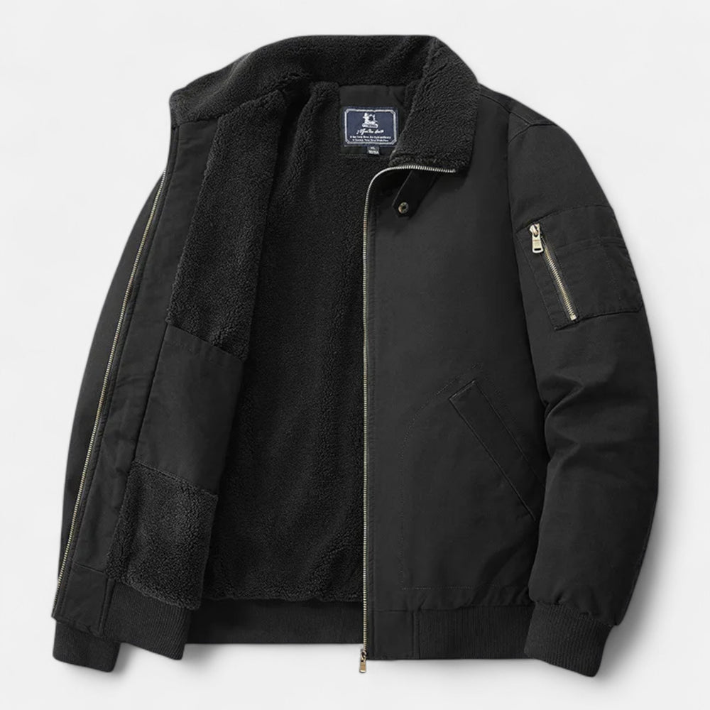 Just-Outlet | Men’s Jacket – Timeless Cotton & Lambswool