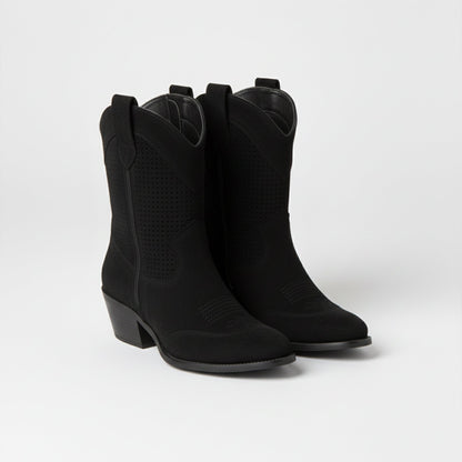 Just-Outlet | Women’s Ankle Boots – Mid-Heel Suede Edition