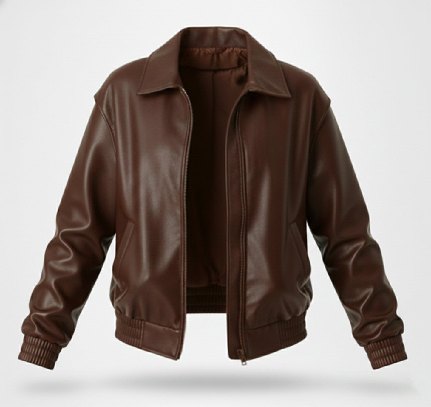 Just-Outlet | Women’s Faux-Leather Jacket – Classic Moto Edition