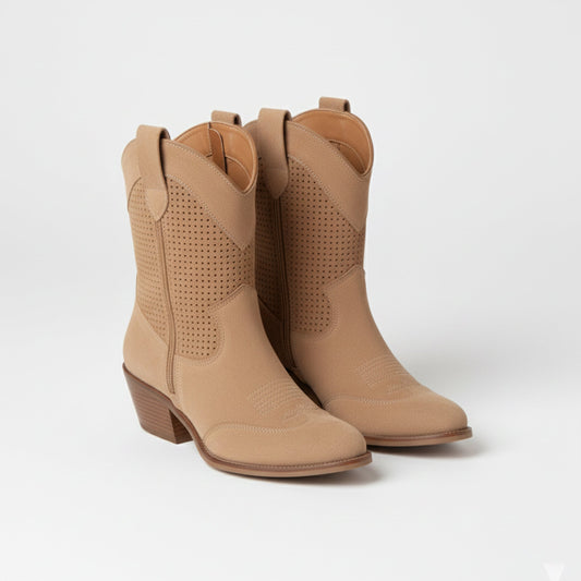 Just-Outlet | Women’s Ankle Boots – Mid-Heel Suede Edition