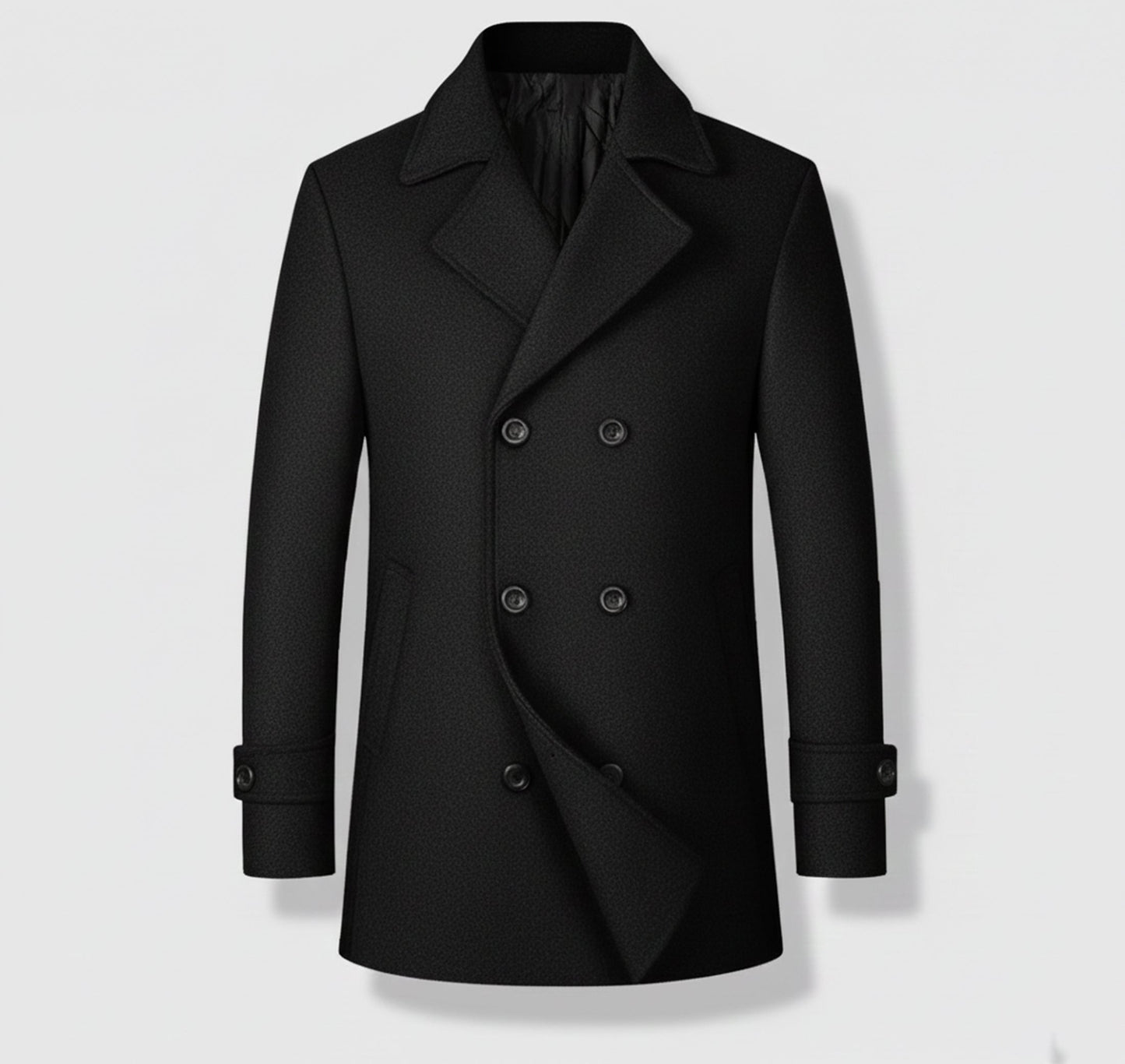Just-Outlet | Men’s Classic Wool Coat – Modern Leisure Edition