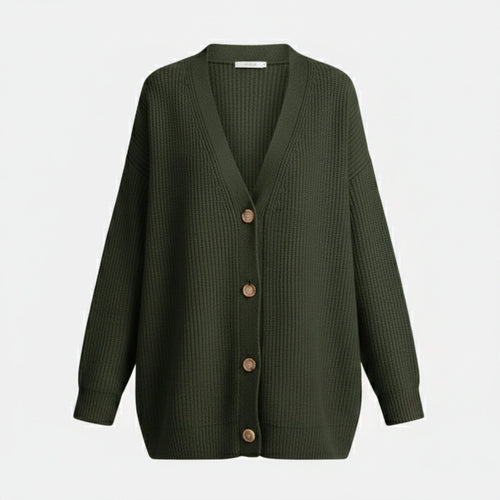 Just-Outlet | Women’s V-Neck Knit Cardigan – Sequin Casual Edition