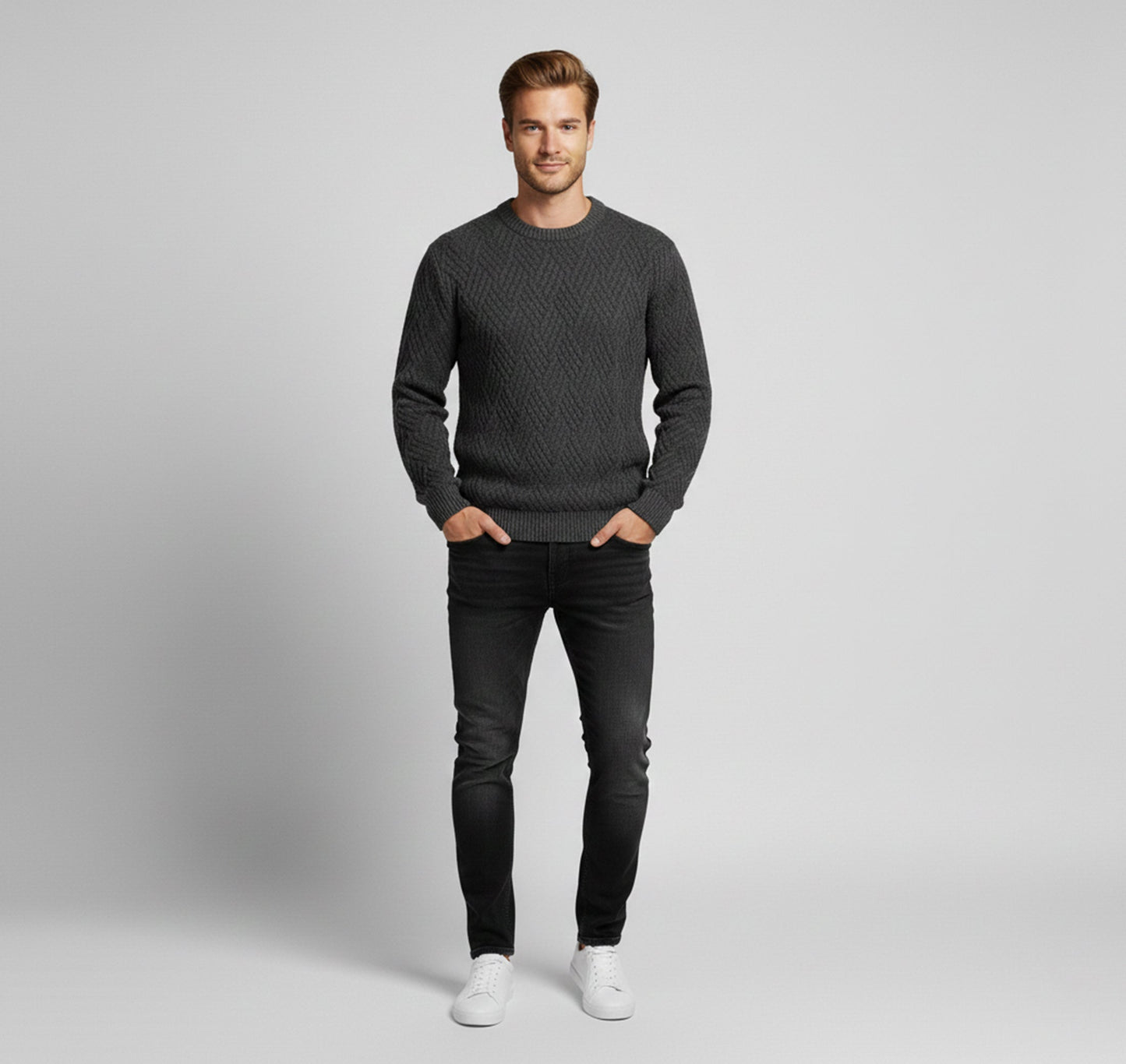 Just-Outlet | Men’s Casual Pullover – Autumn Relaxed Fit