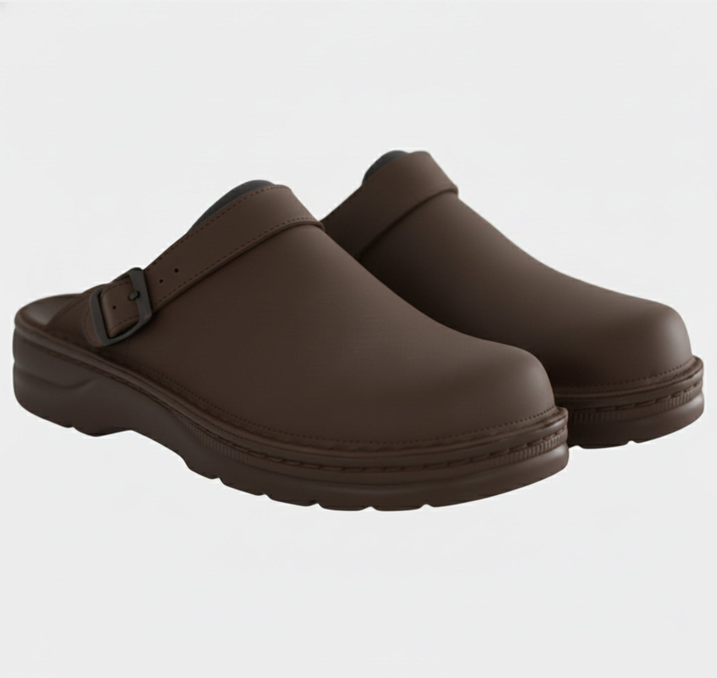Just-Outlet | Unisex Suede Clog Sandals – Closed Toe Comfort
