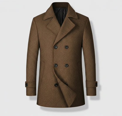 Just-Outlet | Men’s Classic Wool Coat – Modern Leisure Edition