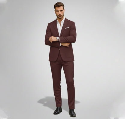 Just-Outlet | Men’s Slim Suit Set – Digital Print Comfort