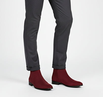 Just-Outlet | Men’s Winter Chelsea Boots – Classic Square Modernity