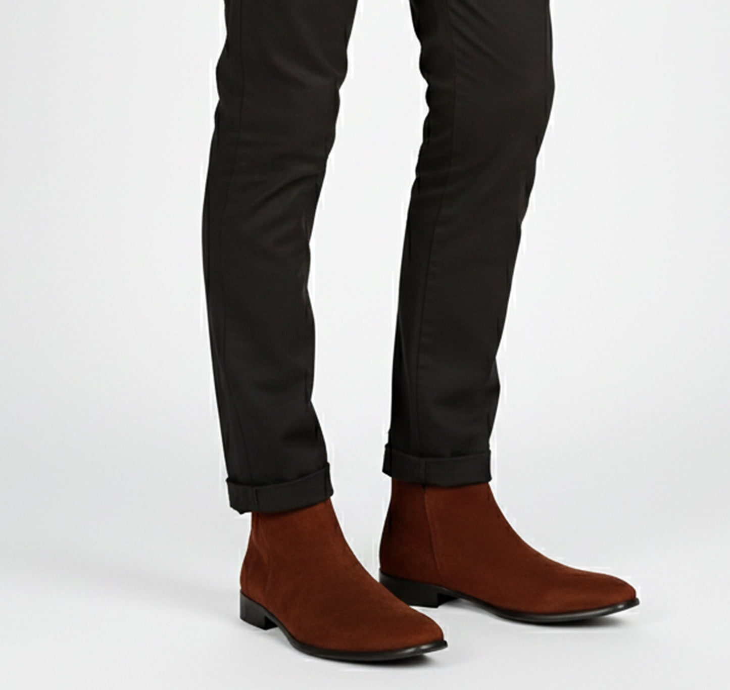 Just-Outlet | Men’s Winter Chelsea Boots – Classic Square Modernity