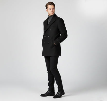 Just-Outlet | Men’s Classic Wool Coat – Modern Leisure Edition