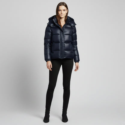 Just-Outlet | Women’s Hooded Jacket – Casual Puffer Edition
