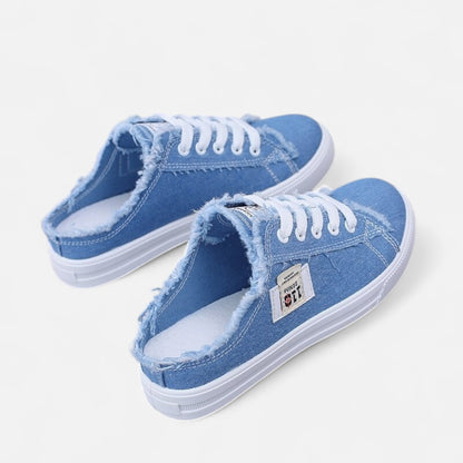 Just-Outlet | Women’s Sneakers – Low-Top Canvas Everyday Elegance