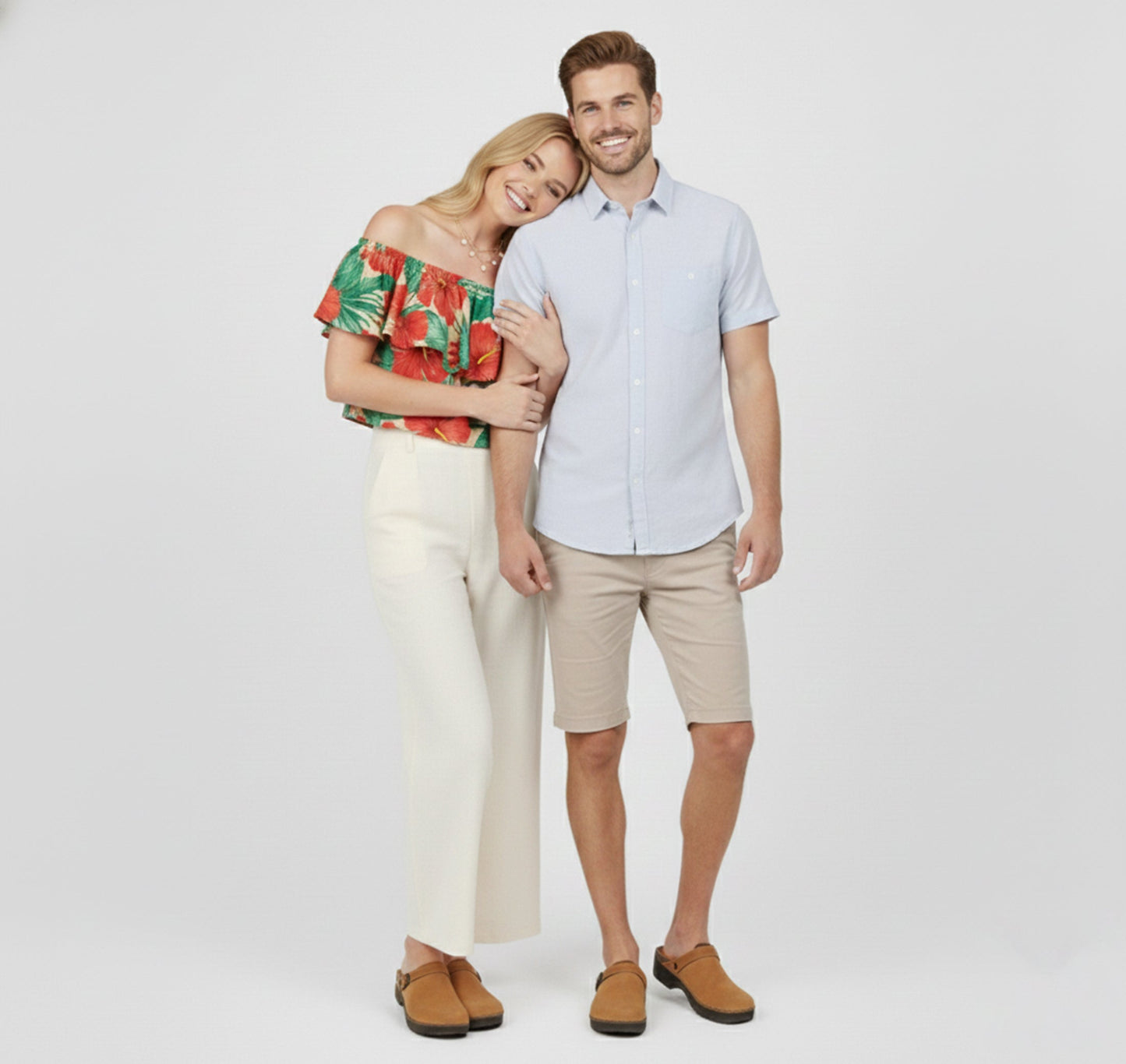 Just-Outlet | Unisex Suede Clog Sandals – Closed Toe Comfort