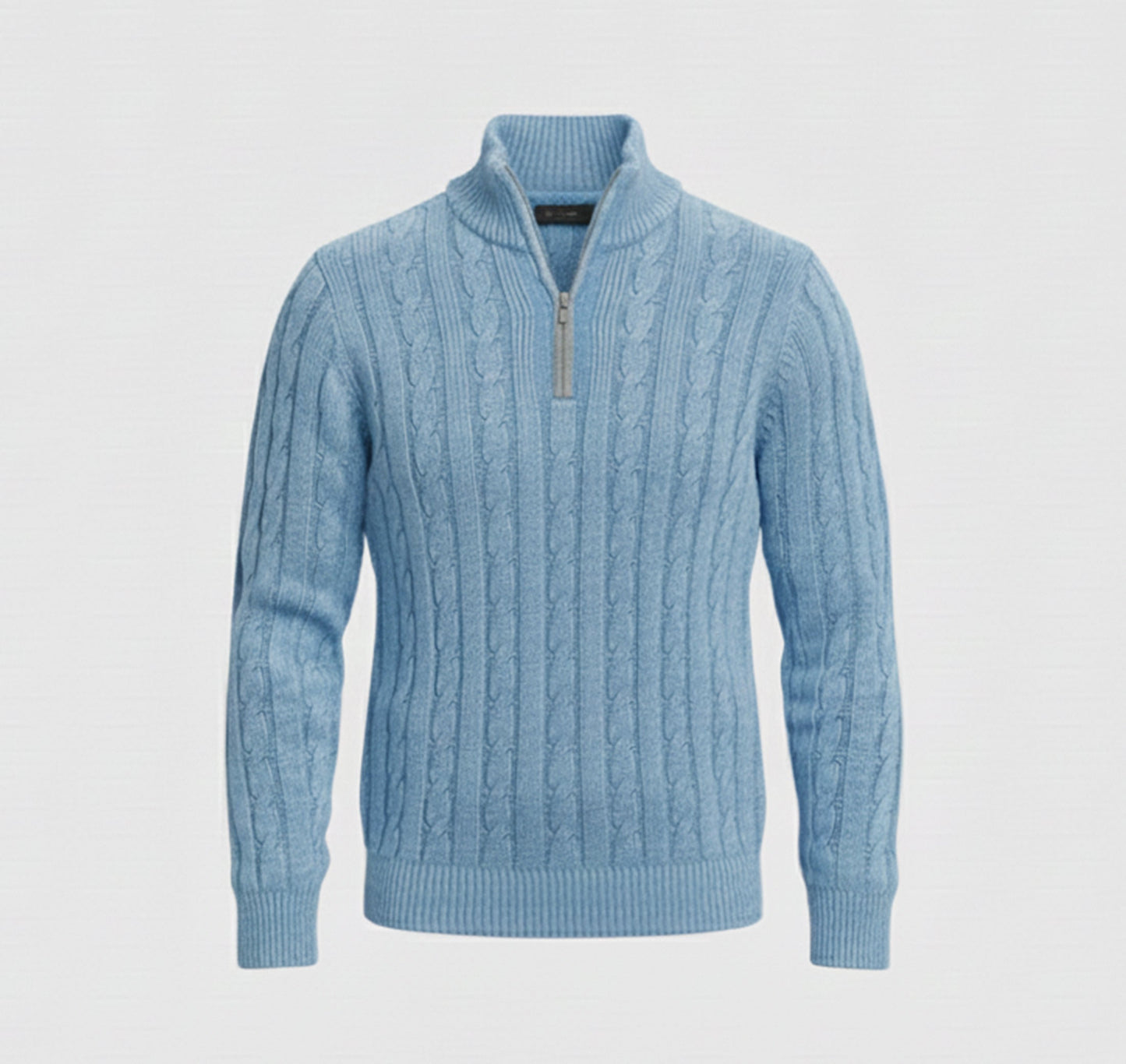 Just-Outlet | Men’s Wool Sweater – Mock Neck Classic