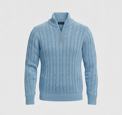 Just-Outlet | Men’s Wool Sweater – Mock Neck Classic