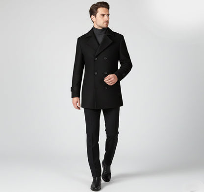 Just-Outlet | Men’s Classic Wool Coat – Modern Leisure Edition