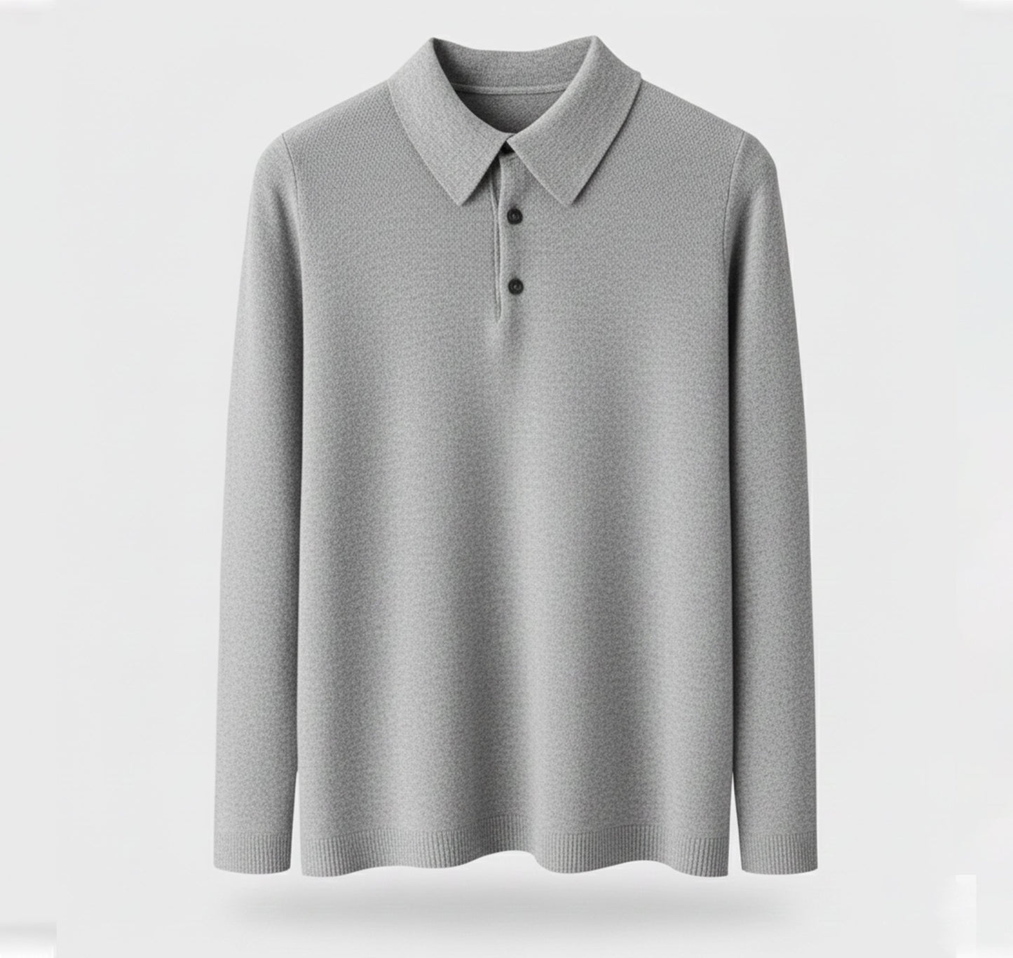 Just-Outlet | Men’s Polo Collar Knit – Warm Daily Layer