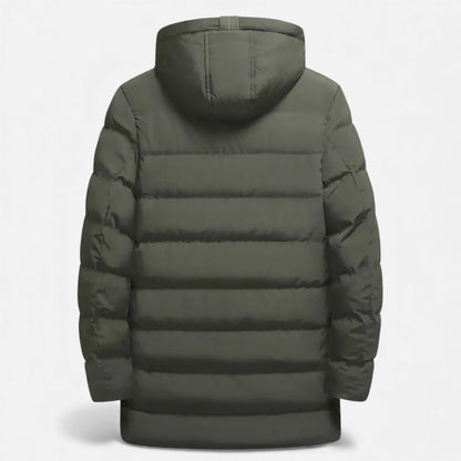 Just-Outlet | Men’s Long Coat – Hooded Casual Essential