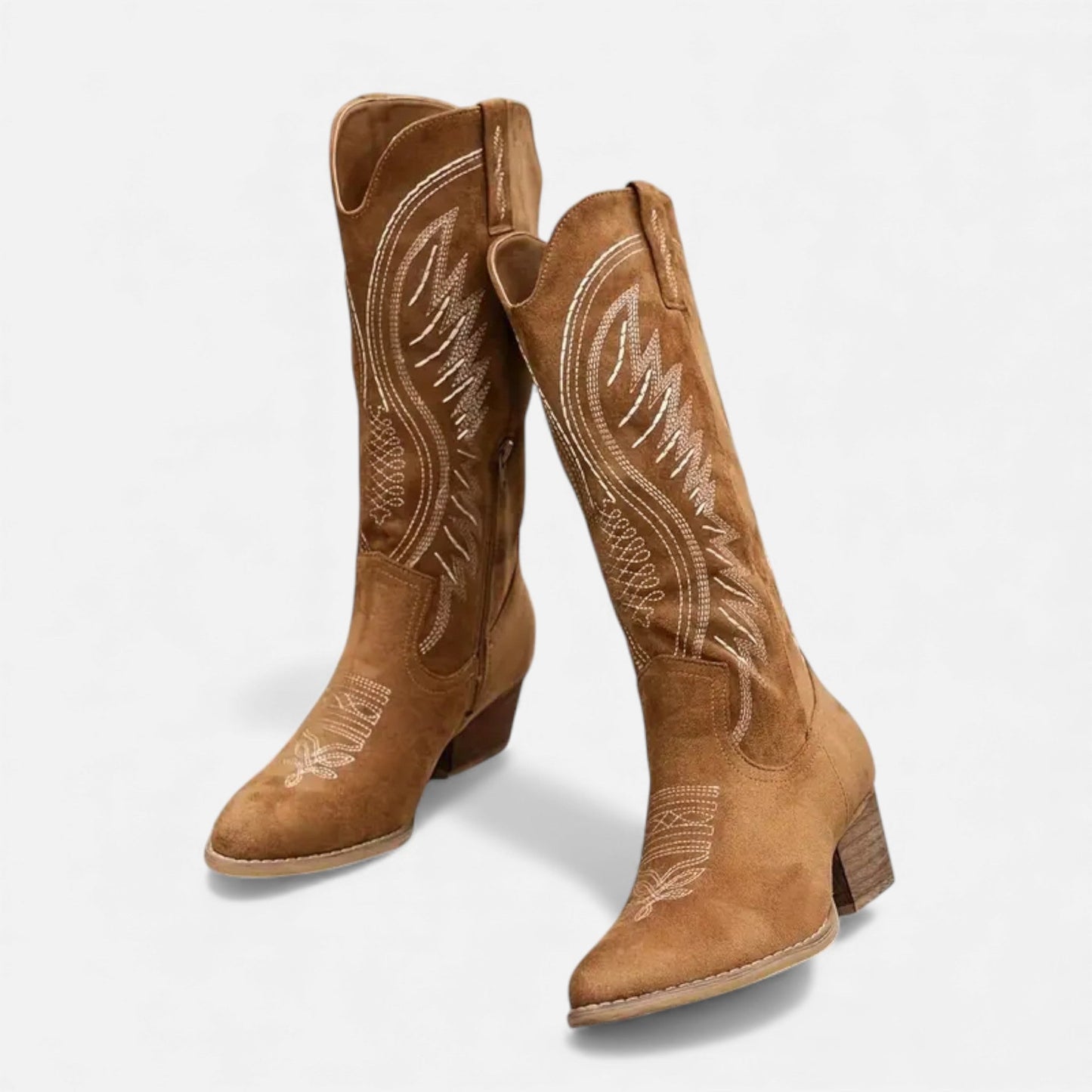 Just-Outlet | Women’s Embroidered Cowboy Boots – Western Chic Elegance