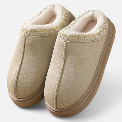 Just-Outlet | Women’s Ethnic Lace Slippers – Autumn Winter Comfort