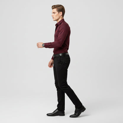 Just-Outlet | Men’s Long-Sleeve Shirt – Polished Casual Edition