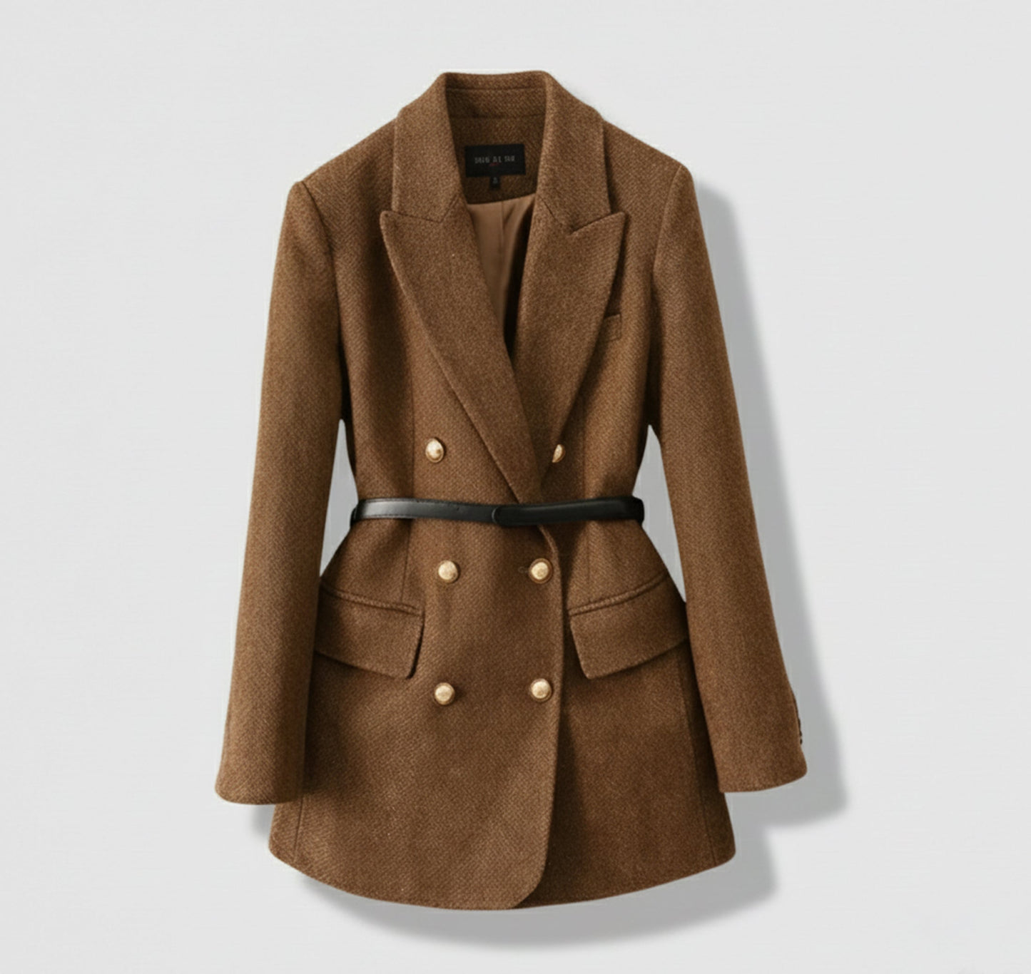 Just-Outlet | Women’s Wool-Blend Jacket – Padded Elegant Style