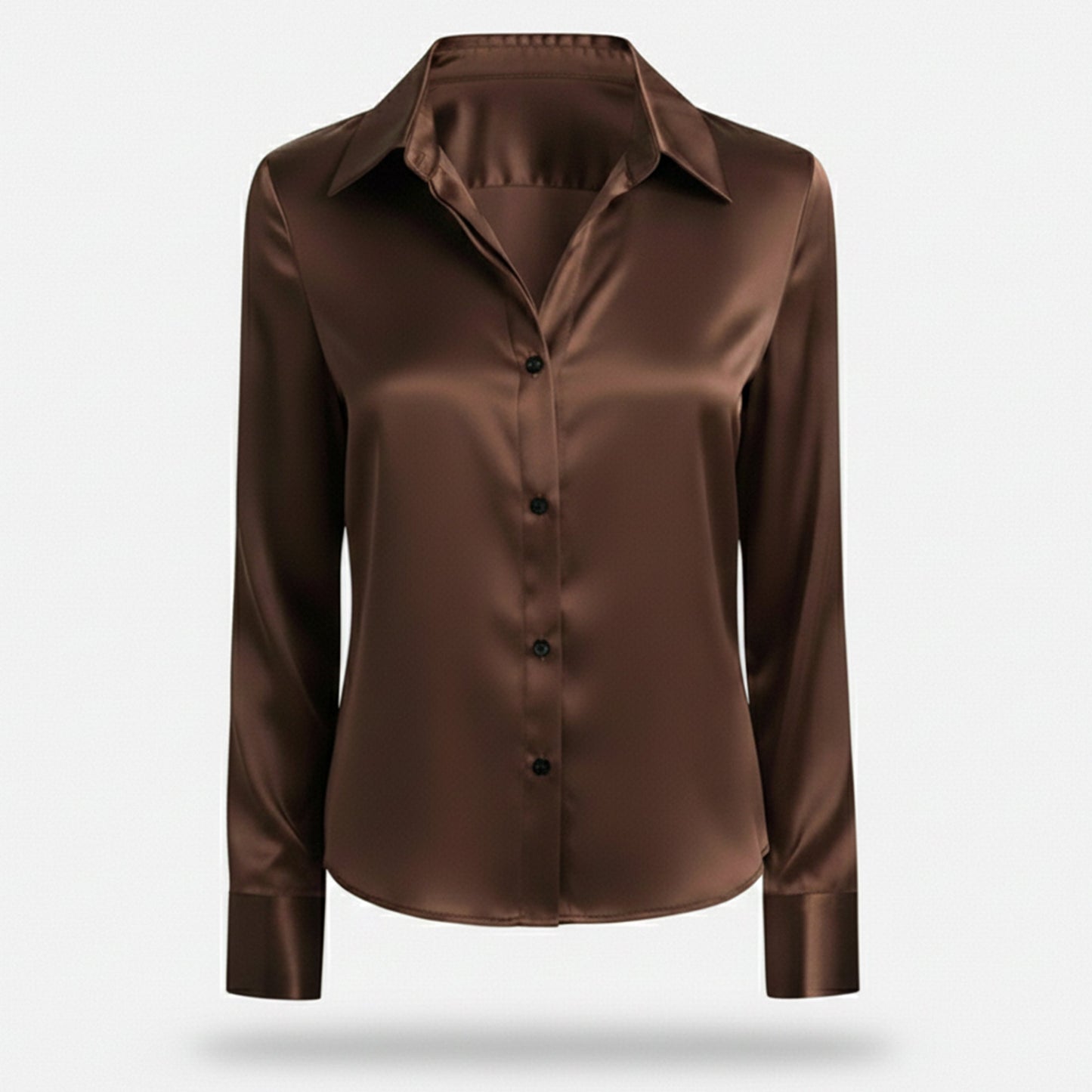Just-Outlet | Women’s Satin Shirt – Polished Workwear Edition