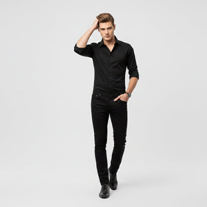Just-Outlet | Men’s Long-Sleeve Shirt – Polished Casual Edition