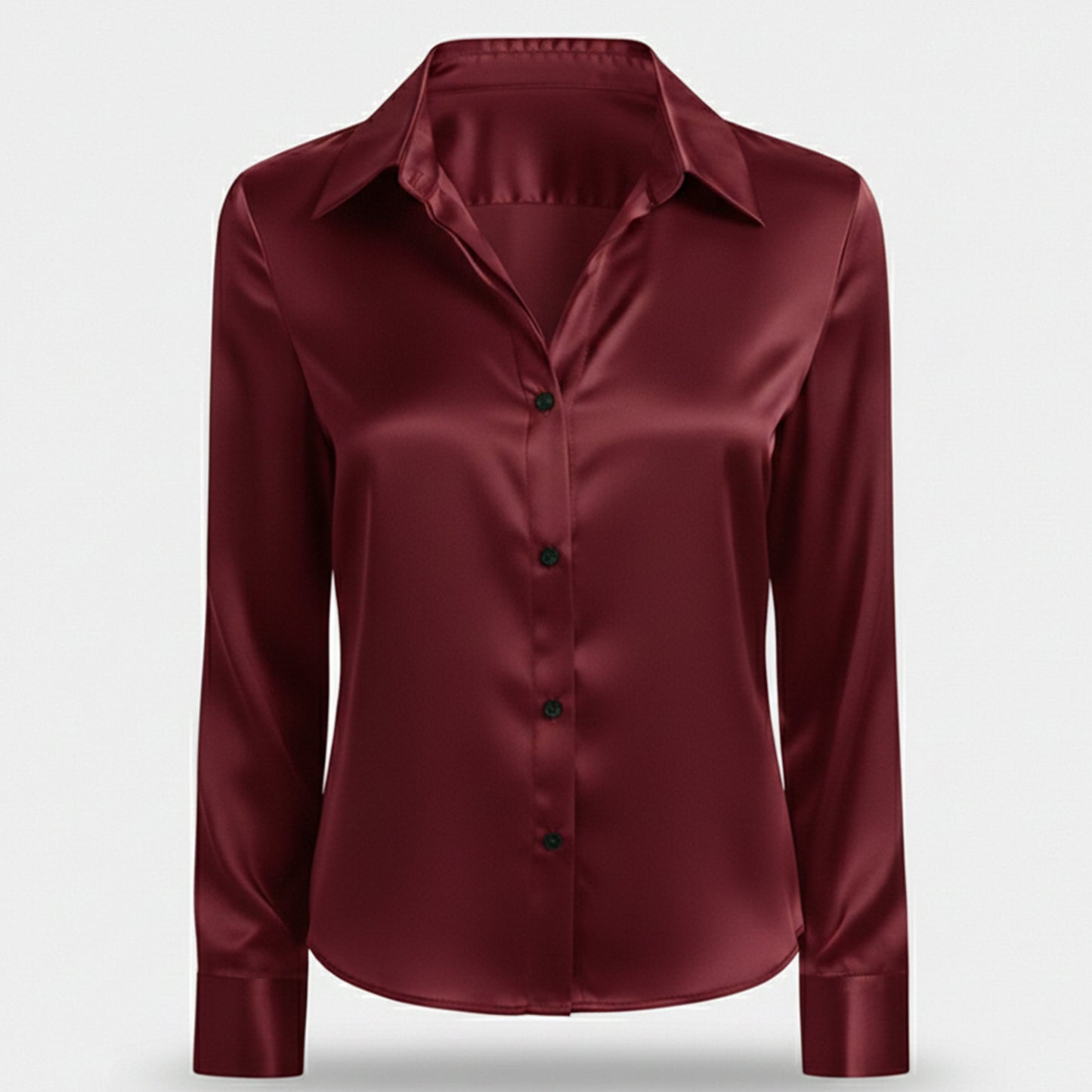 Just-Outlet | Women’s Satin Shirt – Polished Workwear Edition