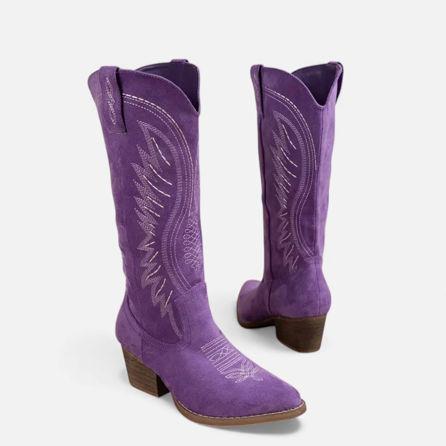 Just-Outlet | Women’s Embroidered Cowboy Boots – Western Chic Elegance