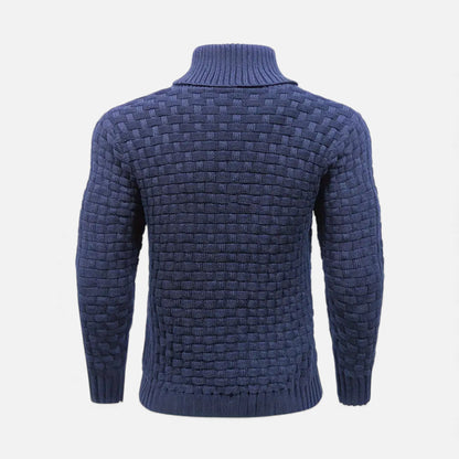 Just-Outlet | Men’s Sweater – Lapel Knit Winter Classic