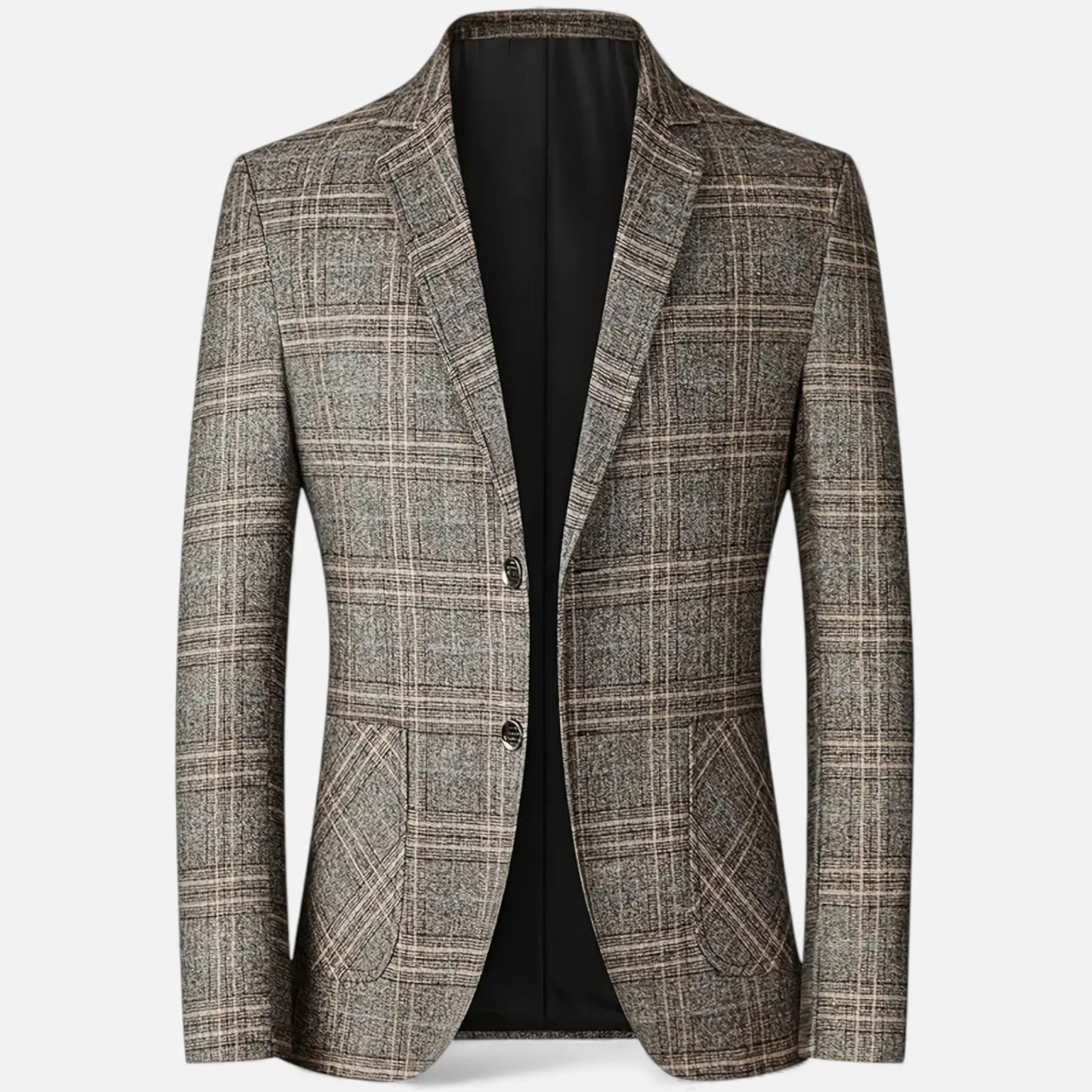 Just-Outlet | Men’s Lightweight Business Blazer – Geometric Elegance