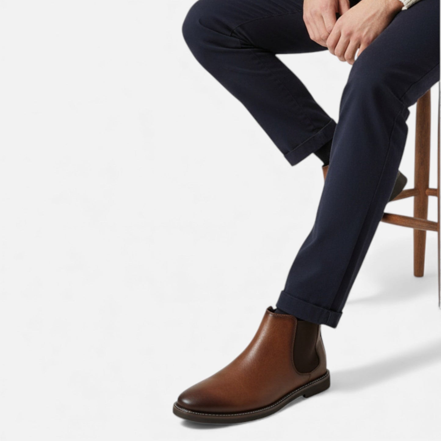 Just-Outlet | Men’s Retro Ankle Boots – Two-Tone Heritage Style