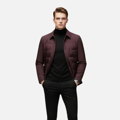Just-Outlet | Men’s Lightweight Puffer – Classic Winter Elegance