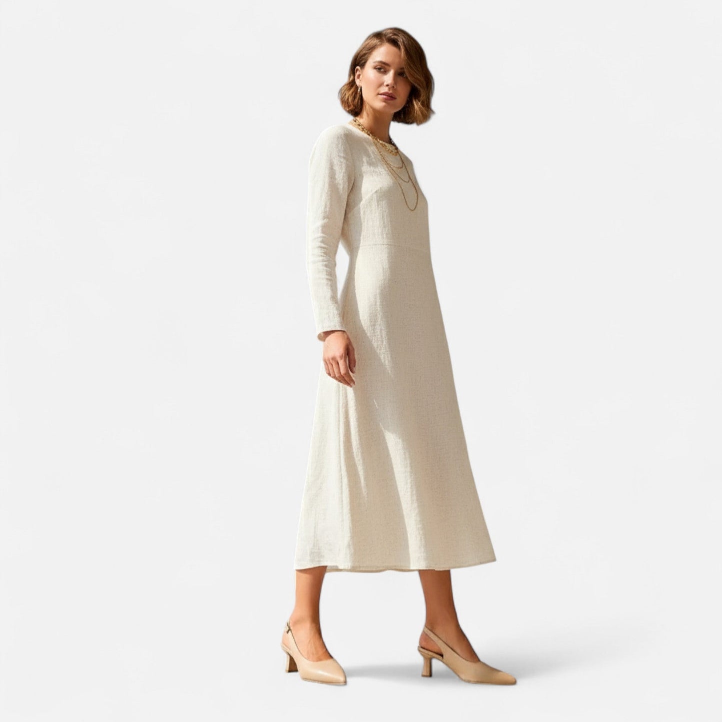 Just-Outlet | Women’s Slingbacks – Pointed Toe Thin Heel Elegance