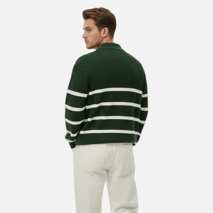 Just-Outlet | Men’s Striped Knitwear – Heritage Casual Elegance